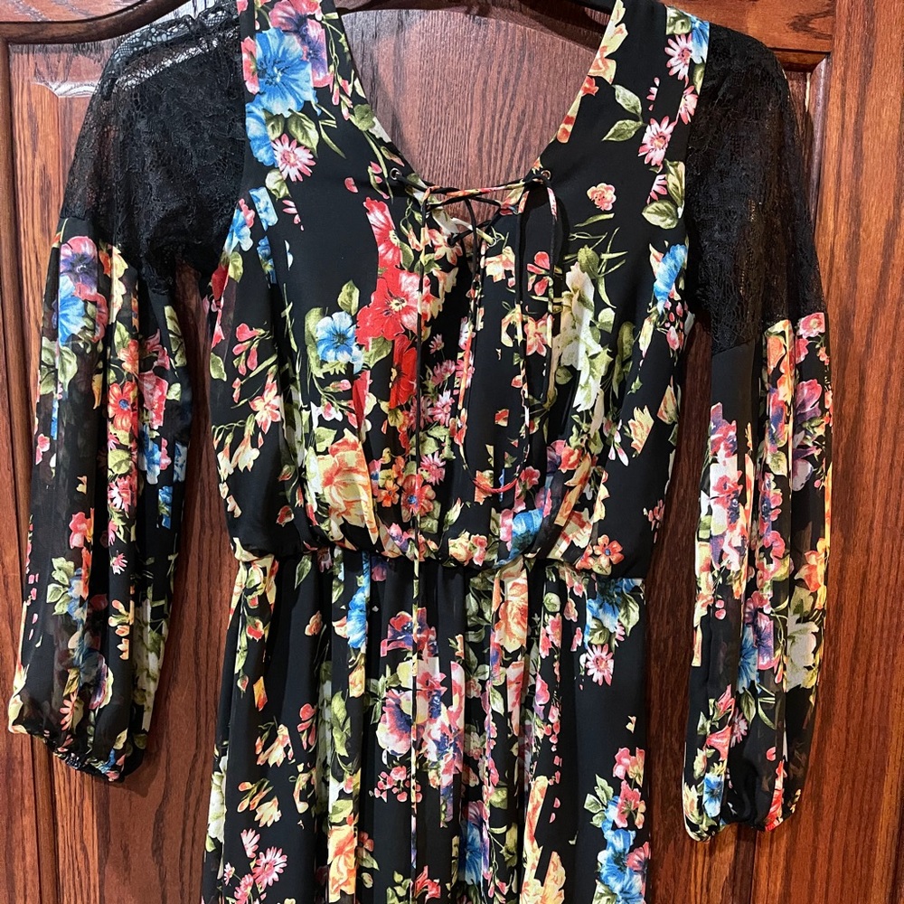 Betsey Johnson Beautiful flowers dress size 2